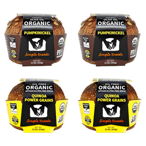 (2) Pumpkinickel, (2) Quinoa PG