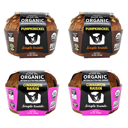 (2)Pumpkinickel,(2)Cinnamon Raisin