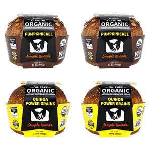 (2) Pumpkinickel, (2) Quinoa PG